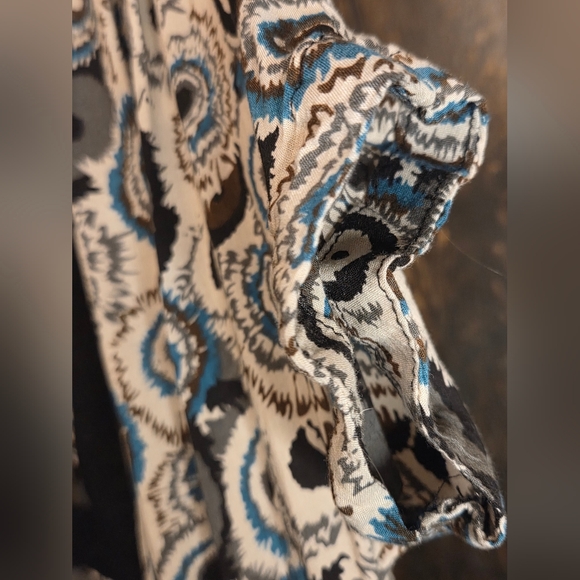 Tulle Black and Blue Abstract Mini Dress - Picture 6 of 8